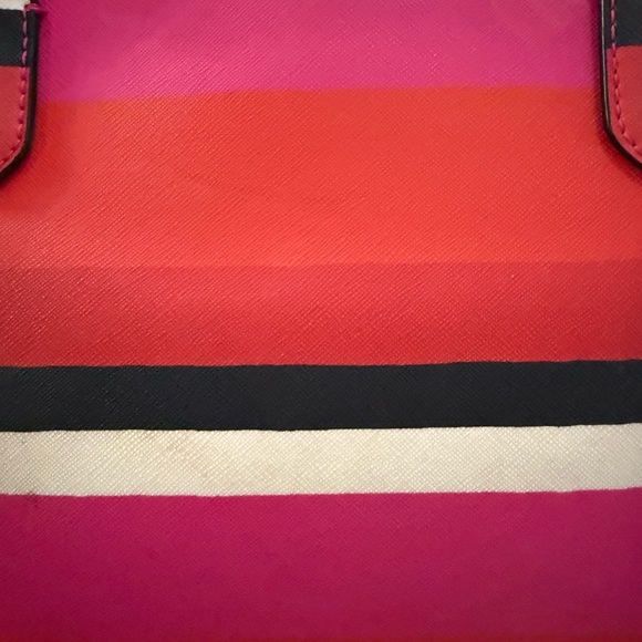 Kate Spade Multicolor Striped Tote and Matching Wallet EUC - Picture 4 of 15